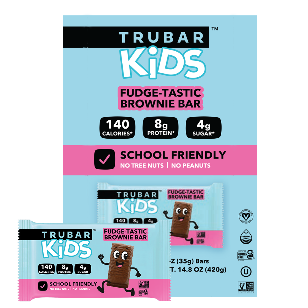 🎒 NEW! TRUBAR KiDS -  Fudge-Tastic Brownie Bar
