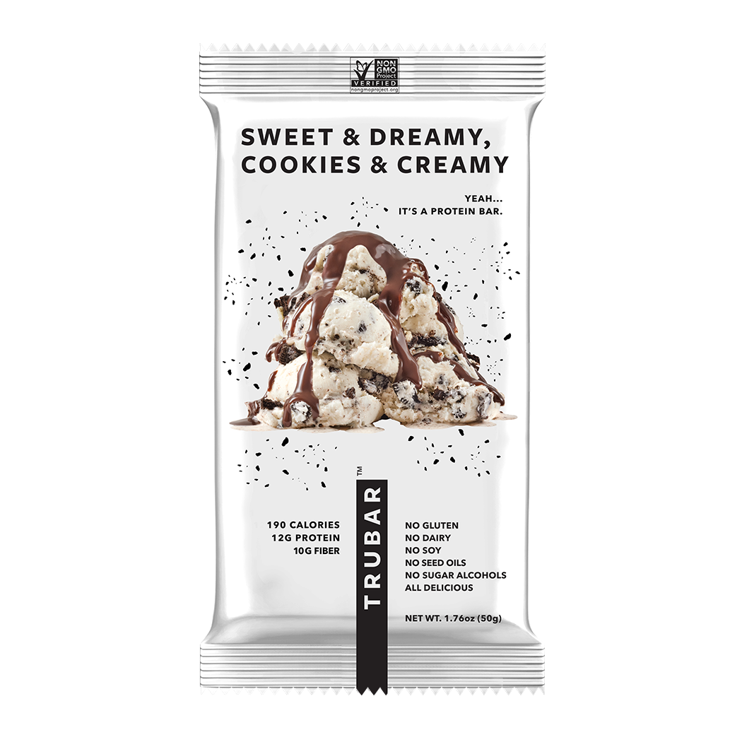 TRUBAR Protein Bars Plant-Based Nutrition for Men & Women, All-Natural ...