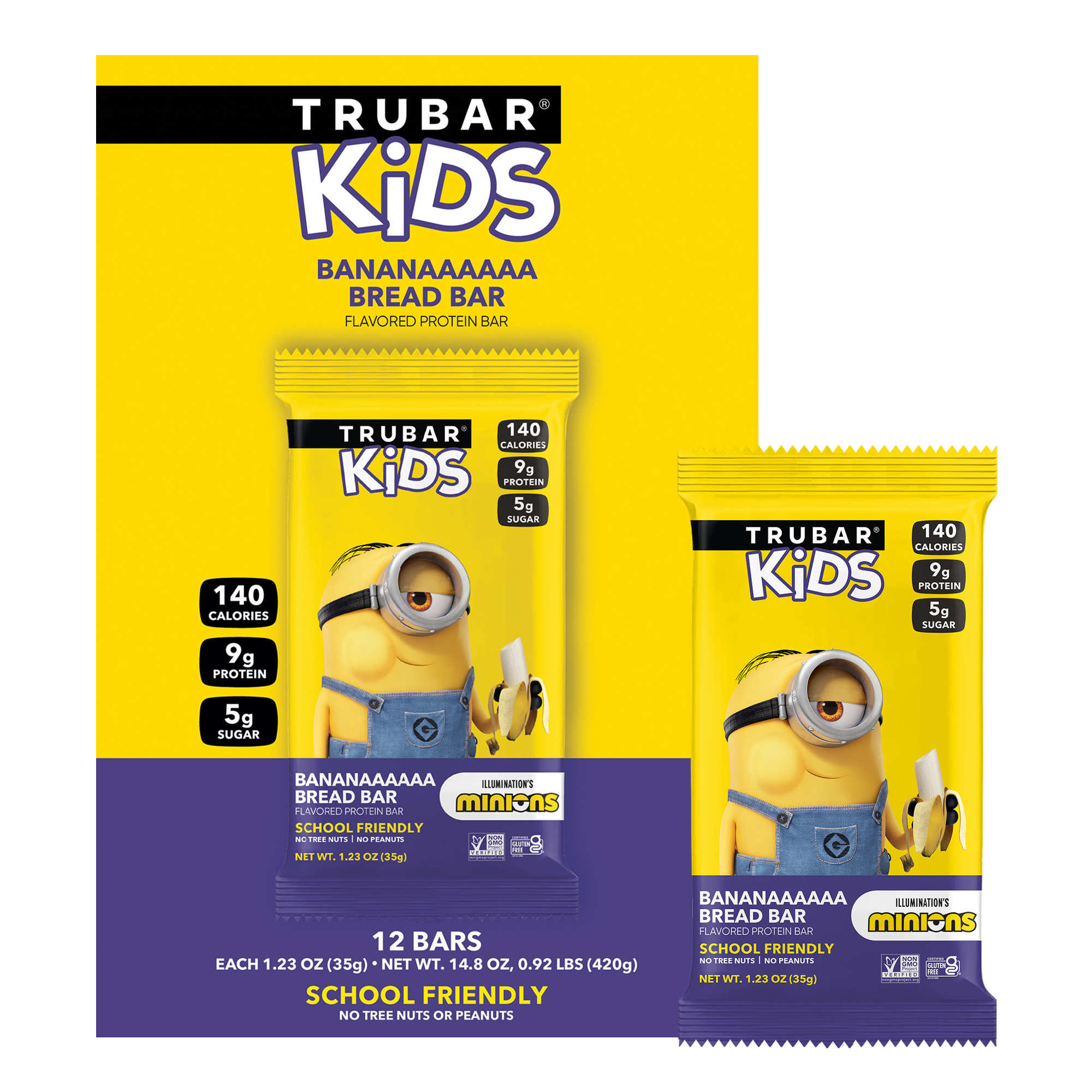 NEW! TRUBAR KiDS Minions - Banana Bread Bar