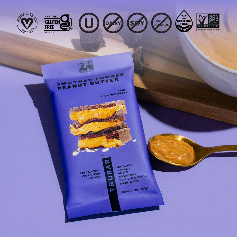 Smother-Fudger Peanut Butter TRU Women Nutrition and Protein Bar ...